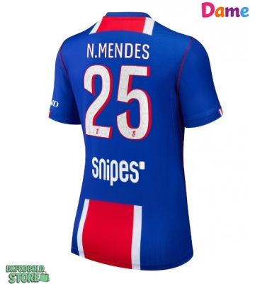 Paris Saint-Germain Nuno Mendes #25 Replika Hjemmebanetrøje Dame 2026-27 Kortærmet